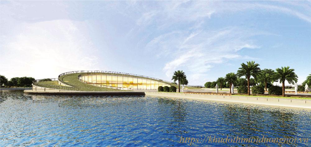 Công viên hồ điều hòa cây đàn biệt thự đô nghĩa sol lake villa