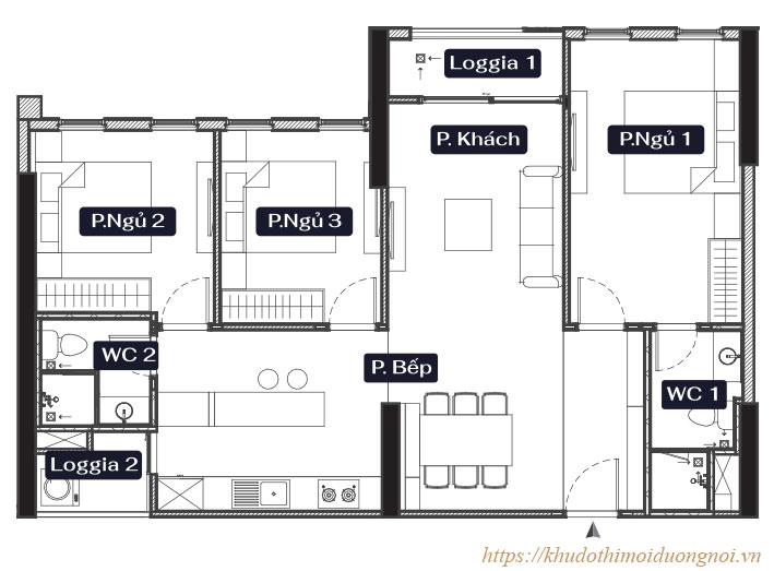 Chung cư anland lakeview dương nội mặt bằng chi tiết căn hộ a1 diện tích 89.29m2