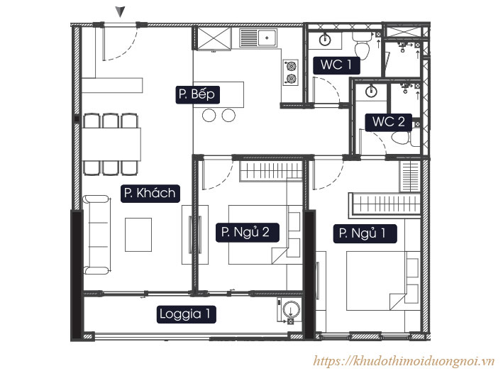 Chung cư anland lakeview dương nội mặt bằng chi tiết căn hộ a6 a8 diện tích 73.93m2