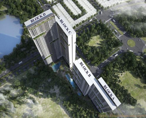 Vị trí các tòa block a b c d chung cư anland lakeview nam cường
