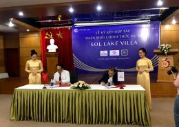 Sự kiện lễ ký kết phân phối biệt thự sol lake villa đô nghĩa