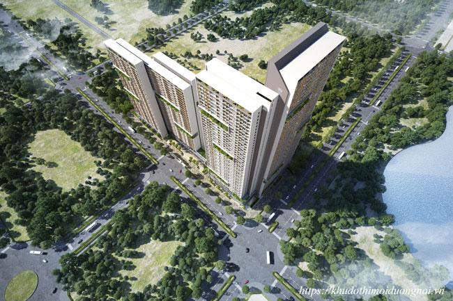 Dự án Anland Lakeview nằm tại trung tâm Khu đô thị Dương Nội