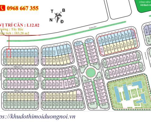 Bán biệt thự an khang villa L12.02 đường 40m giá rẻ