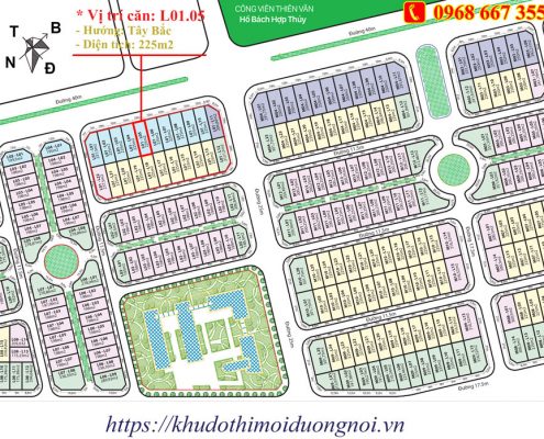 Bán biệt thự nam cường mặt đường lớn 40m 225m2 giá rẻ