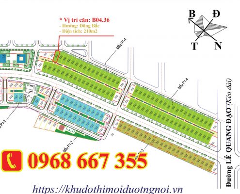 Vị trí căn B04.36 an phú shop villa bán