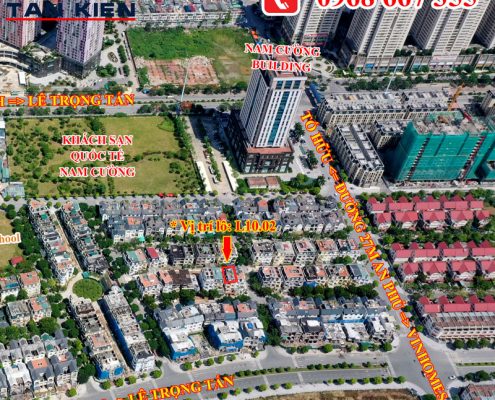 Vị trí thực tế căn L10.02 khu an Khang Villa dương nội