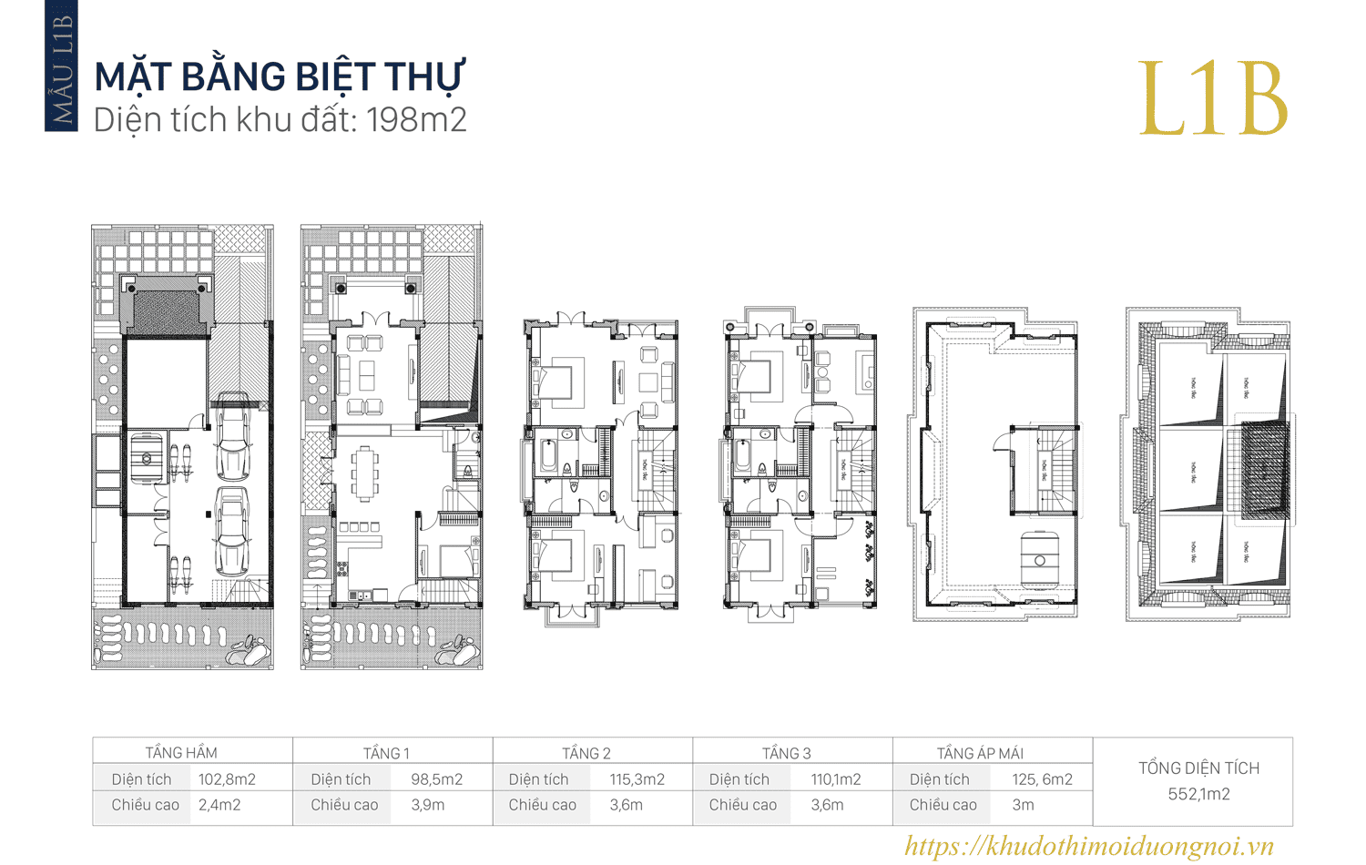 Mẫu thiết kế biệt thự an khang villa 198m2