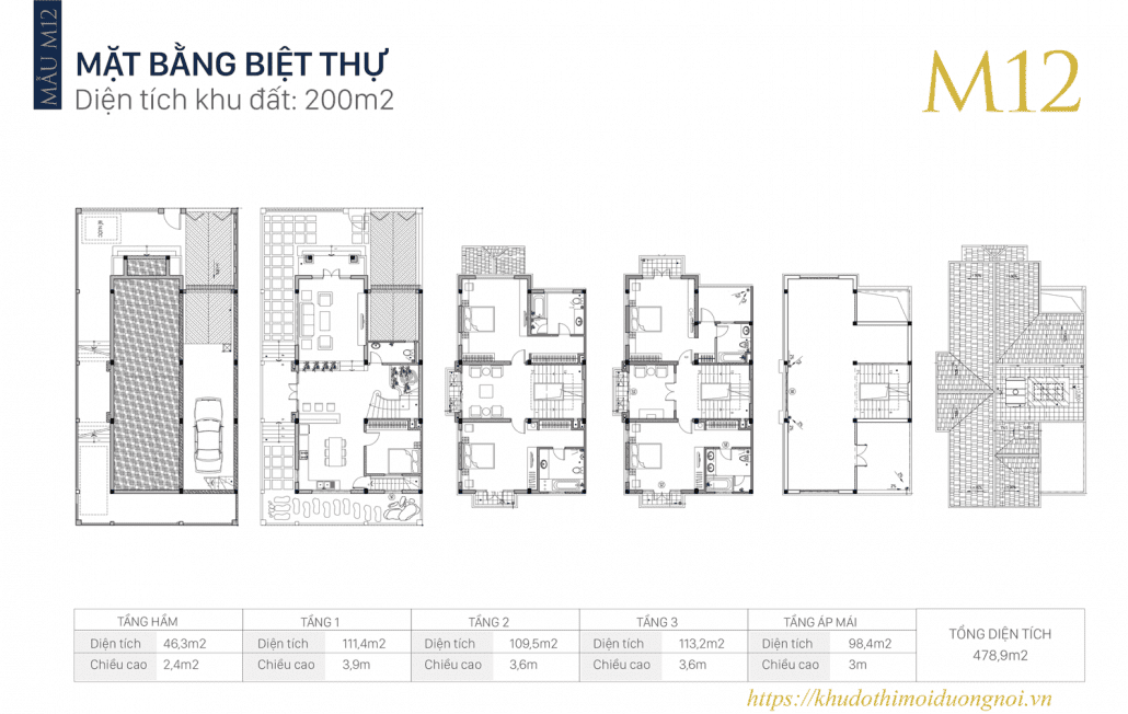 Mẫu thiết kế biệt thự an khang villa 200m2