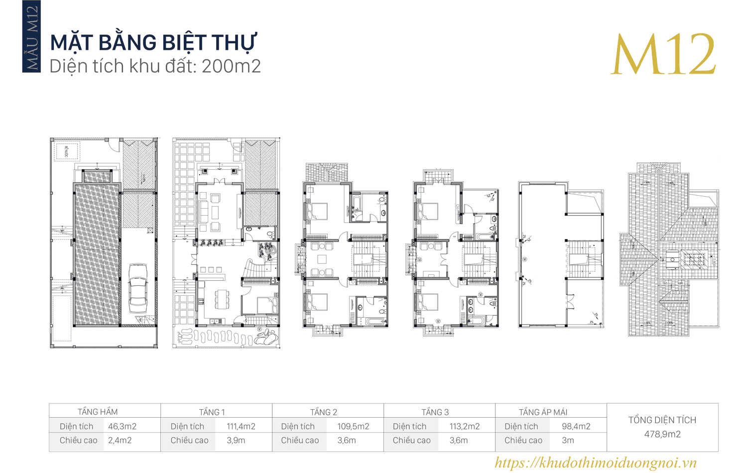 Mẫu thiết kế biệt thự an khang villa 200m2