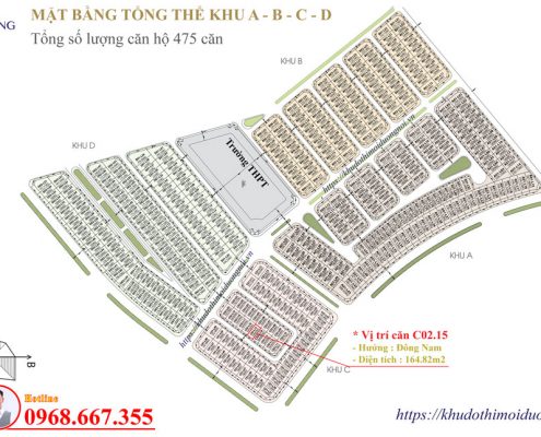Bán biệt thự an vượng villa 164m2 đông nam view hồ