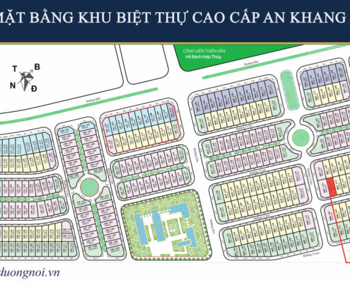 Vị trí căn M07.13 an khang villa nam cường