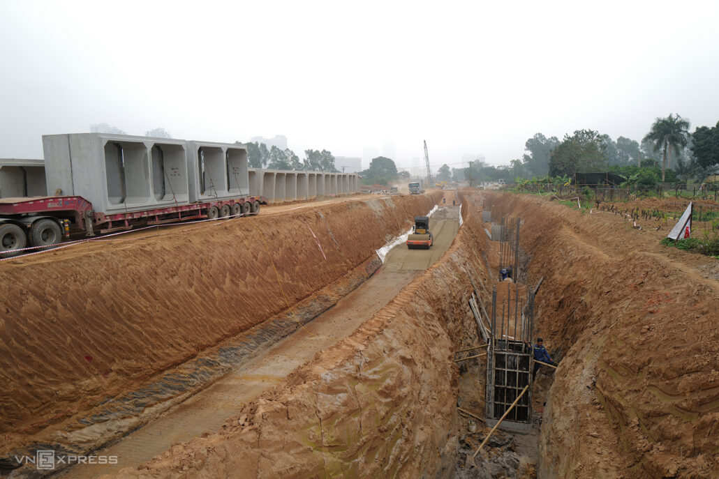 Đường kết nối hai quận phía tây nam Hà Nội thành hình