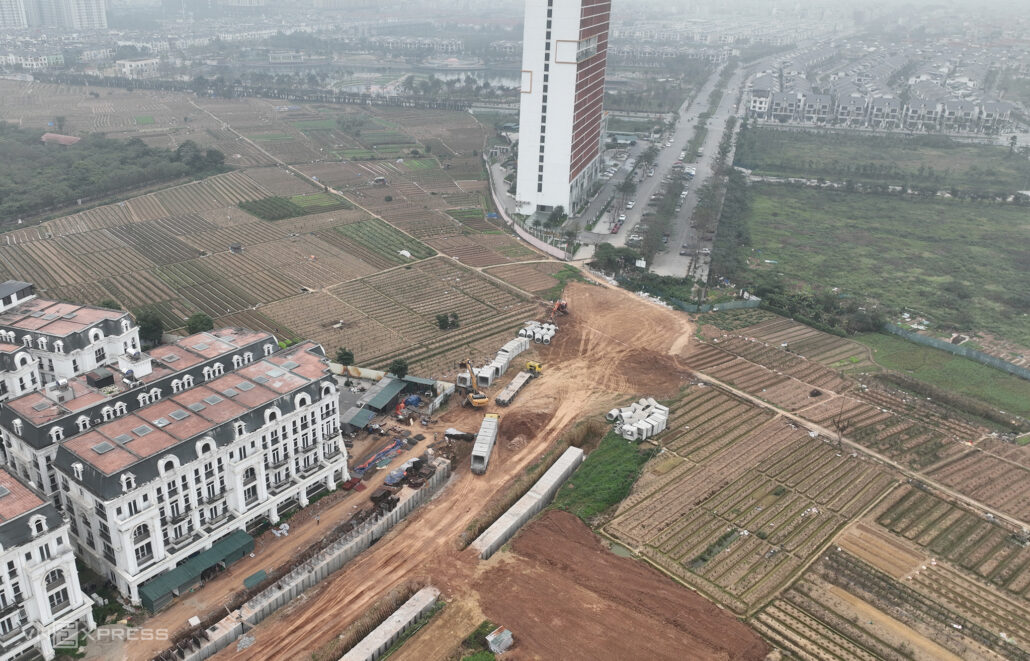 Đường kết nối hai quận phía tây nam Hà Nội thành hình